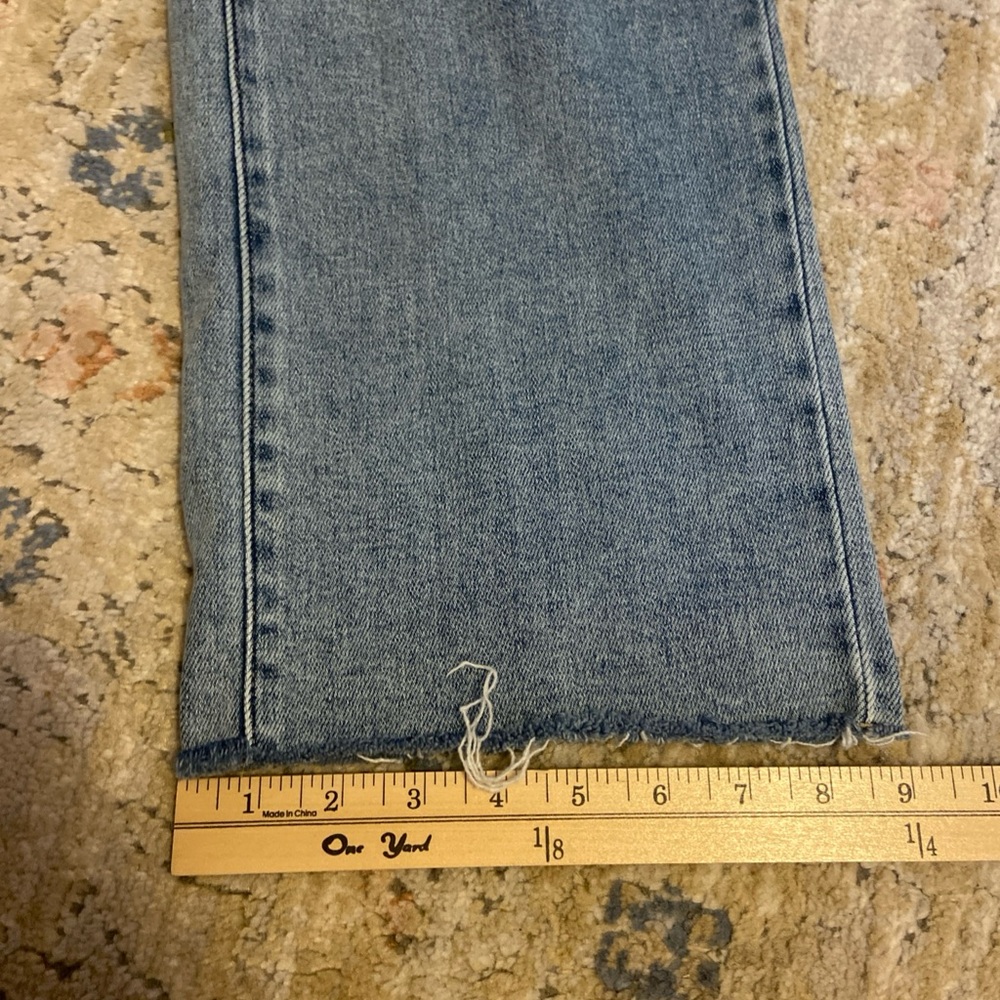 Hidden Los Angeles Jeans Womens 26 Raw Hem Stretch High Rise Light Wash Wide leg - Picture 8 of 13
